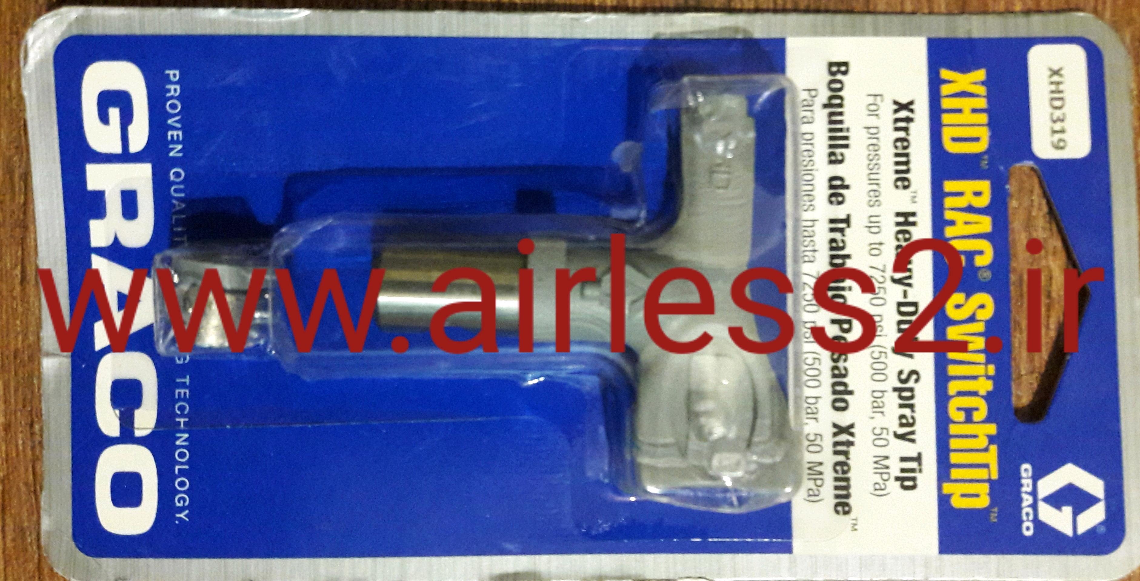 لوازم رنگ امیزی با ایرلس -   نازل رنگ  ایرلس گراکو مدل nuzzell paint airless graco -xhd