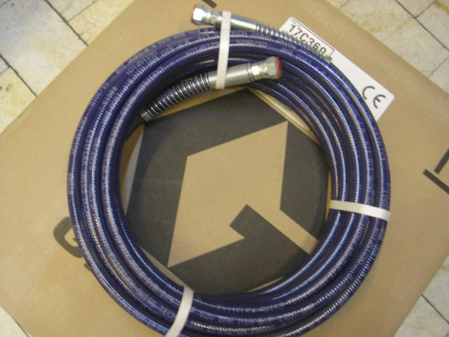  شلنگ رنگ  دستگاه ایرلس رنگ امیزی520 بار دو سر پرسairless paint spray hose 520 bar